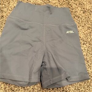 BNWOT AYBL High-Rise Bike Shorts in Steel Blue